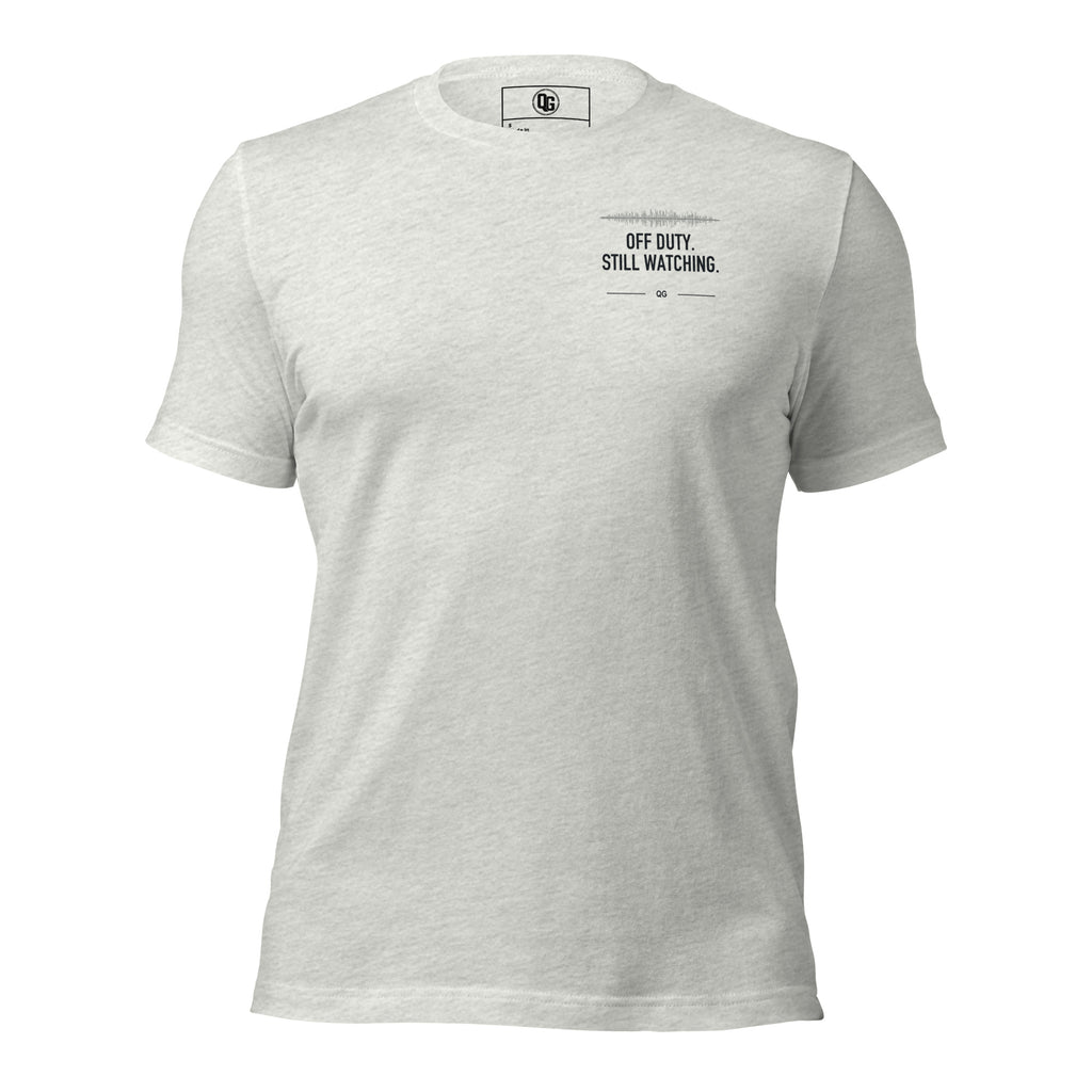 The Shift Never Really Ends Tee in Ash — front view