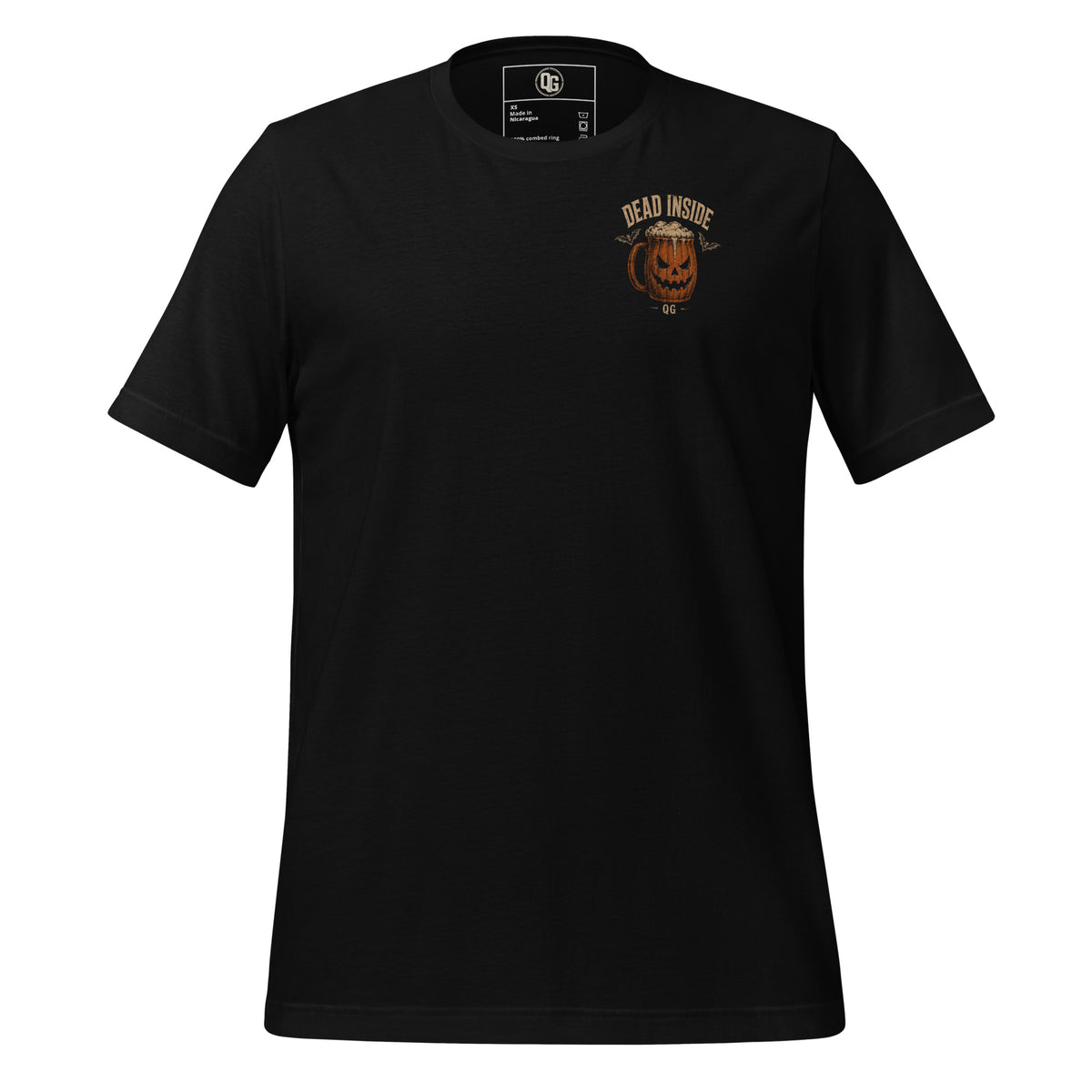 Dead Inside Halloween Tee in Black — front view