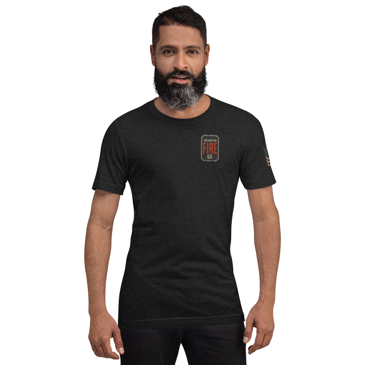 When the Tones Drop Firefighter Tee — black heather front