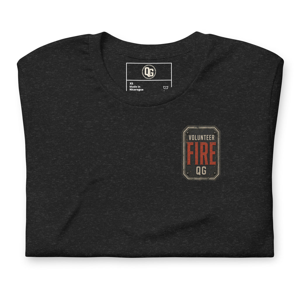 When the Tones Drop Firefighter Tee — black heather front
