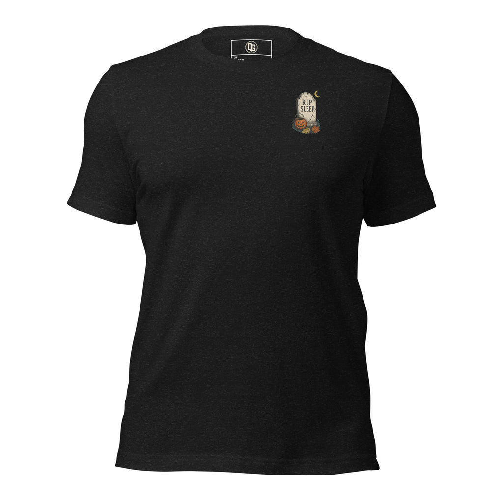 Things I Knew Before You Tee in Black Heather — front view
