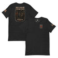When the Tones Drop Firefighter Tee — black heather front and back views