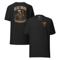 Dead Inside Halloween Tee in Black Heather — front and back