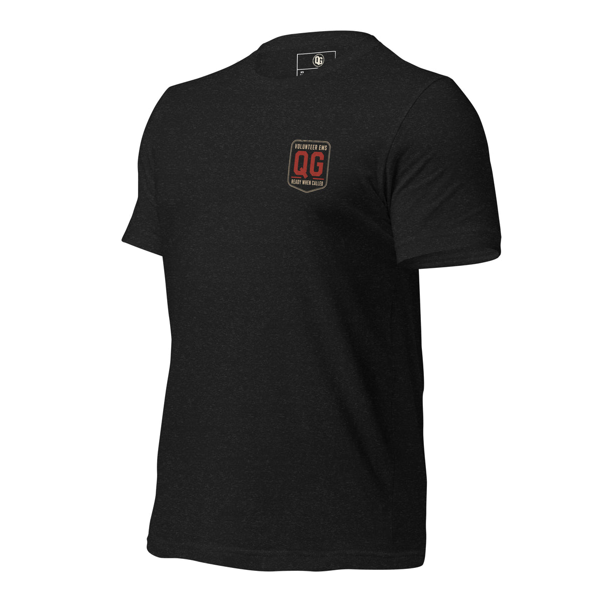Still Answering the Call EMS Tee — black heather left front