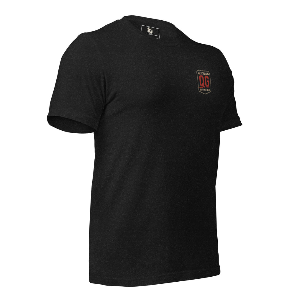 Still Answering the Call EMS Tee — black heather right front