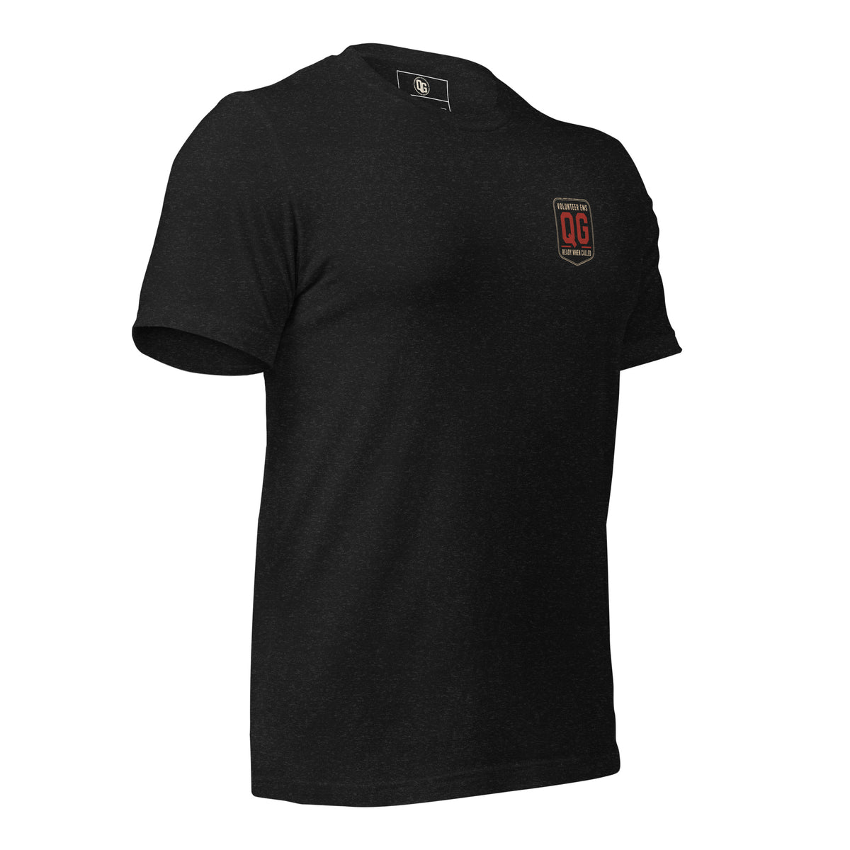 Still Answering the Call EMS Tee — black heather right front