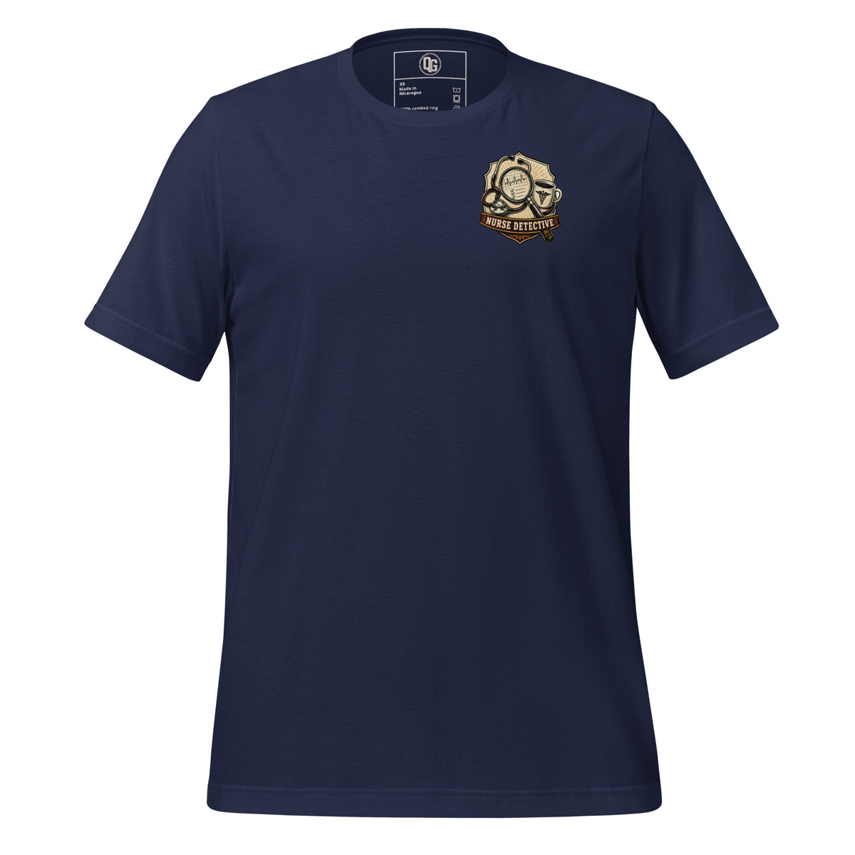 Nurse Detective Tee in Navy — front view