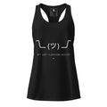 Not Just Flotation Devices Women’s Racerback Tank — womens ideal racerback tank top black front